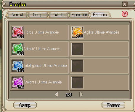 Ultimate Energy (+6 points per use)